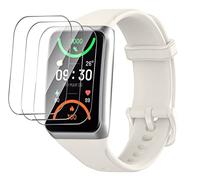 GIOPUEY Correas Compatible con OPPO Band 2, Suave Silicona La Correa + 3 Piezas Protector de Pantalla, [Resistente al Desgaste] [Transpirable] Pulsera - White