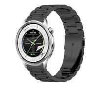 GIOPUEY Correas Compatible con OPPO Watch S, Acero inoxidable La Correa [Resistente al Desgaste] Pulsera - black