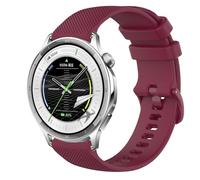 GIOPUEY Correas Compatible con OPPO Watch S, Suave silicona La Correa [Resistente al Desgaste] [Transpirable] Pulsera - Dark Red