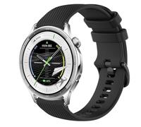 GIOPUEY Correas Compatible con OPPO Watch S, Suave silicona La Correa [Resistente al Desgaste] [Transpirable] Pulsera - Black