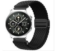 GIOPUEY Correas Compatible con OPPO Watch X, Correa Tejida de Nailon Suave [Unisexo] [Transpirable] - Black