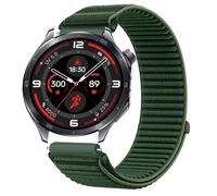 GIOPUEY Correas Compatible con OPPO Watch X2, Nylon Transpirable Sport Correa Loop Deportiva de Nylon Trenzado Strap Band - Darkgreen