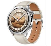 GIOPUEY Correas Compatible con OPPO Watch X2/Watch X, Piel Genuina La Correa [Resistente al Desgaste] [Transpirable] Pulsera - White