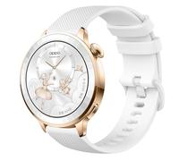 GIOPUEY Correas Compatible con Oppo Watch X3 mini, Suave silicona La Correa [Resistente al Desgaste] [Transpirable] Pulsera - White