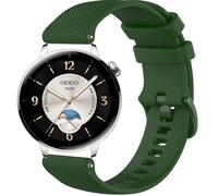 GIOPUEY Correas Compatible con Oppo Watch X3 Mini/X2 Mini, Suave silicona La Correa [Resistente al Desgaste] [Transpirable] Pulsera - Dark Green
