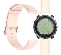 GIOPUEY Correas Compatible con Polar Grit X2, piel genuina La Correa [Resistente al Desgaste] [Transpirable] Pulsera - Pink