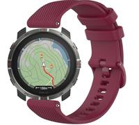 GIOPUEY Correas Compatible con Polar Grit X2, Suave silicona La Correa [Resistente al Desgaste] [Transpirable] Pulsera - Dark Red
