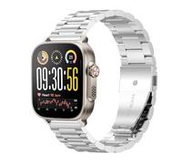 GIOPUEY Correas Compatible con Realme Watch 5, Acero Inoxidable La Correa [Resistente al Desgaste] Pulsera - Silver