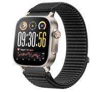 GIOPUEY Correas Compatible con Realme Watch 5, Nylon Transpirable Sport Correa Loop Deportiva de Nylon Trenzado Strap Band - Black