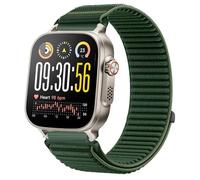 GIOPUEY Correas Compatible con Realme Watch 5, Nylon Transpirable Sport Correa Loop Deportiva de Nylon Trenzado Strap Band - Darkgreen