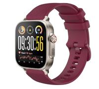 GIOPUEY Correas Compatible con Realme Watch 5, Suave Silicona La Correa [Resistente al Desgaste] [Transpirable] Pulsera - Dark Red