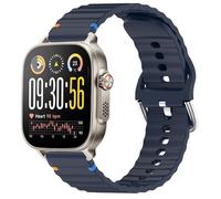 GIOPUEY Correas Compatible con Realme Watch 5, Suave Silicona La Correa [Resistente al Desgaste] [Transpirable] Pulsera - Midnight Blue
