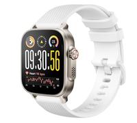 GIOPUEY Correas Compatible con Realme Watch 5, Suave Silicona La Correa [Resistente al Desgaste] [Transpirable] Pulsera - White