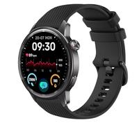 GIOPUEY Correas Compatible con Realme Watch S2, Suave Silicona La Correa [Resistente al Desgaste] [Transpirable] Pulsera - Black