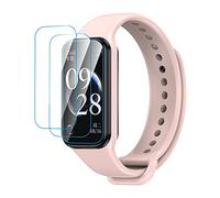 GIOPUEY Correas Compatible con Redmi Band 2, Suave Silicona La Correa + 3 Piezas Protector de Pantalla, [Resistente al Desgaste] [Transpirable] Pulsera - Flesh Pink