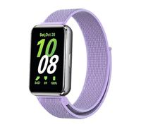 GIOPUEY Correas Compatible con Samsung Galaxy Fit 3, Correa Tejida de Nailon Suave [Unisexo] [Transpirable] - Purple