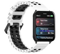 GIOPUEY Correas Compatible con SUUNTO 7/Garmin Venu X1/9 Baro/SUUNTO D5, Suave silicona La Correa [Resistente al Desgaste] [Transpirable] Pulsera - White/Black
