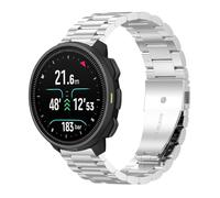 GIOPUEY Correas Compatible con SUUNTO Nautic S, Acero Inoxidable La Correa [Resistente al Desgaste] Pulsera - Silver