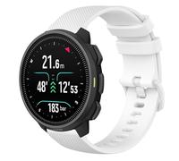 GIOPUEY Correas Compatible con SUUNTO Nautic S, Suave Silicona La Correa [Resistente al Desgaste] [Transpirable] Pulsera - White