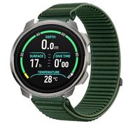 GIOPUEY Correas Compatible con SUUNTO Ocean, Nylon Transpirable Sport Correa Loop Deportiva de Nylon Trenzado Strap Band - Darkgreen
