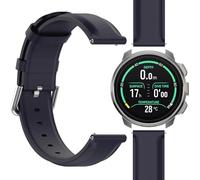 GIOPUEY Correas Compatible con SUUNTO Ocean, Piel Genuina La Correa [Resistente al Desgaste] [Transpirable] Pulsera - Navy Blue