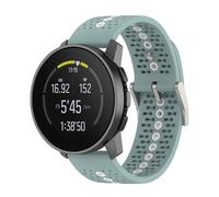 GIOPUEY Correas Compatible con SUUNTO Race/Race S, Suave TPU La Correa [Diseño de Color de Empalme] - Green/White