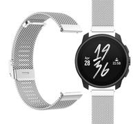 GIOPUEY Correas Compatible con SUUNTO Race S 45mm, Pulsera Trenzada de Acero Inoxidable [Resistente al Desgaste] Pulsera - Silver