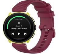 GIOPUEY Correas Compatible con Suunto Run, Suave silicona La Correa [Resistente al Desgaste] [Transpirable] Pulsera - Dark Red