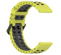 GIOPUEY Correas Compatible con TicWatch Atlas/TicWatch Pro 5/Pro 5 Enduro, Suave silicona La Correa [Resistente al Desgaste] [Transpirable] Pulsera - Green/Grey