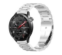 GIOPUEY Correas Compatible con Xiaomi Watch S5 46mm, Acero inoxidable La Correa [Resistente al Desgaste] Pulsera - silver