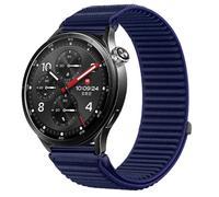 GIOPUEY Correas Compatible con Xiaomi Watch S5 46mm, Nylon Transpirable Sport Correa Loop Deportiva de Nylon Trenzado Strap Band - DarkBlue