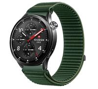 GIOPUEY Correas Compatible con Xiaomi Watch S5 46mm, Nylon Transpirable Sport Correa Loop Deportiva de Nylon Trenzado Strap Band - DarkGreen