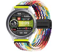 GIOPUEY Correas Magnética Compatible con Amazfit Cheetah Round, Correa Tejida de Nailon Suave [Unisexo] [Transpirable] - Colourful-B