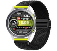 GIOPUEY Correas Magnética Compatible con Amazfit Cheetah Round, Correa Tejida de Nailon Suave [Unisexo] [Transpirable] - Black