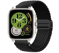 GIOPUEY Correas Magnética Compatible con Amazfit Cheetah Square, Correa tejida de nailon suave [unisexo] [Transpirable] - Black