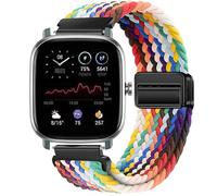 GIOPUEY Correas Magnética Compatible con amazfit GTS 2, Correa tejida de nailon suave [unisexo] [Transpirable] - Colourful-B