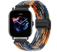 GIOPUEY Correas Magnética Compatible con Amazfit GTS 3, Correa tejida de nailon suave [unisexo] [Transpirable] - Colourful