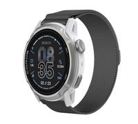 GIOPUEY Correas Magnética Compatible con COROS Apex 4 46mm, Pulsera trenzada de acero inoxidable [magnético] Pulsera - black