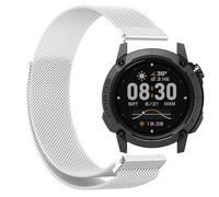 GIOPUEY Correas Magnética Compatible con COROS Nomad, Pulsera Trenzada de Acero Inoxidable [magnético] Pulsera - Silver