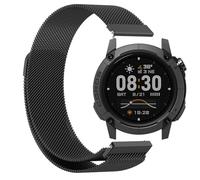 GIOPUEY Correas Magnética Compatible con COROS Nomad, Pulsera Trenzada de Acero Inoxidable [magnético] Pulsera - Black