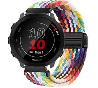 GIOPUEY Correas Magnética Compatible con Garmin Forerunner 158, Correa tejida de nailon suave [unisexo] [Transpirable] - Colourful-B
