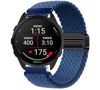 GIOPUEY Correas Magnética Compatible con Garmin Forerunner 165, Correa tejida de nailon suave [unisexo] [Transpirable] - Blue