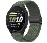 GIOPUEY Correas Magnética Compatible con Garmin Forerunner 170 Music, Correa Tejida de Nailon Suave [Unisexo] [Transpirable] - Green