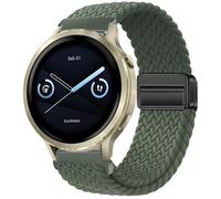 GIOPUEY Correas Magnética Compatible con Garmin Venu 4 41mm, Correa Tejida de Nailon Suave [Unisexo] [Transpirable] - Green