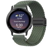 GIOPUEY Correas Magnética Compatible con Garmin Vivoactive 5, Correa tejida de nailon suave [unisexo] [Transpirable] - Green