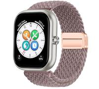 GIOPUEY Correas Magnética Compatible con Honor Choice Haylou Watch, Correa Tejida de Nailon Suave [Unisexo] [Transpirable] - Purple