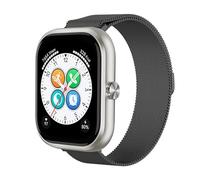 GIOPUEY Correas Magnética Compatible con Honor Choice Haylou Watch, Pulsera Trenzada de Acero Inoxidable [magnético] Pulsera - Black