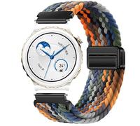 GIOPUEY Correas Magnética Compatible con Huawei Watch GT 3 Pro 43mm, Correa tejida de nailon suave [unisexo] [Transpirable] - Colourful