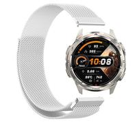 GIOPUEY Correas Magnética Compatible con KOSPET TANK T3 ULTRA 2, 22mm Pulsera trenzada de acero inoxidable [magnético] Pulsera - Silver