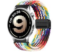 GIOPUEY Correas Magnética Compatible con OnePlus Watch Lite, Correa Tejida de Nailon Suave [Unisexo] [Transpirable] - Colourful-B